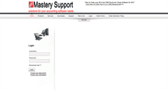 Desktop Screenshot of masterysupport.com
