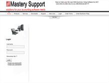 Tablet Screenshot of masterysupport.com